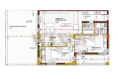 Apartament cu 3 camere semidecomandat în Florești - 1