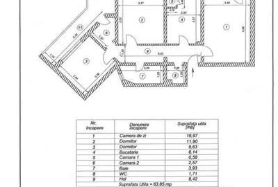Apartament cu 3 camere decomandat în Dacia - 2