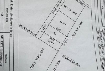 Teren de 408 mp, în Vest - 1