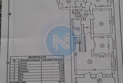 Apartament cu 3 camere în Tei