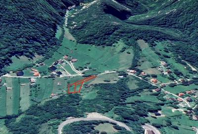 Teren panoramic insorit, utilitati, panta mica si padure, turism sau vacanta - 10