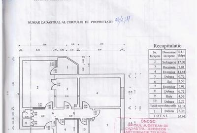 Apartament cu 3 camere decomandat în Central