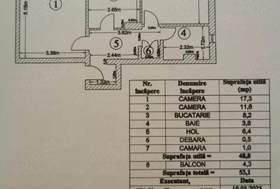 Apartament 2 camere, dec, etaj 3/8, Mazepa 2, vedere Dunare - 2