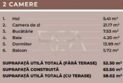 Apartament cu 2 camere decomandat în Universitate - 2