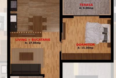 Apartament cu 2 camere decomandat în Dobroești - 6