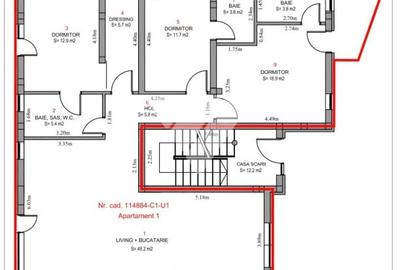 Apartament de lux 115 mp utili 4 camere 4 bai curte privata 200 mp - 16