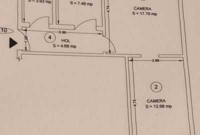 Apartament cu 2 camere semidecomandat, mobilat în Hipodrom 1 - 7