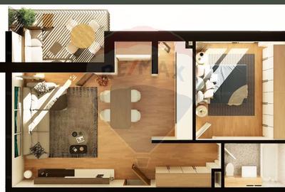 Apartament cu 2 camere semidecomandat în Între Lacuri - 4