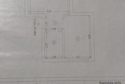 Năvodari-Politie-garsoniera dubla S-36mp cu balcon, centrală gaze - 13