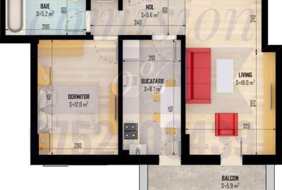 Apartament 2 camere,decomandat, bucatarie inchisa,etaj 1,lift,comision 0% - 1