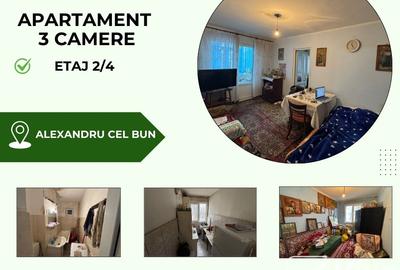 Apartament cu 3 camere semidecomandat, mobilat în Alexandru cel Bun - 1