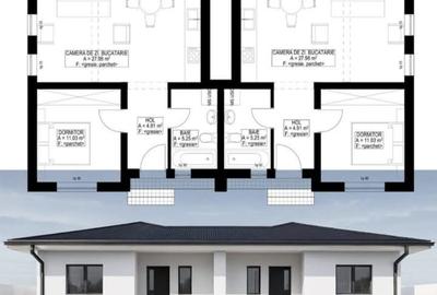 Duplex pe parter în Albina – Despartit prin baie 99.000 Euro - 11