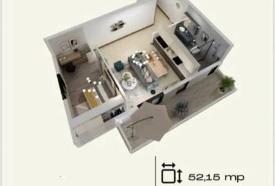 Apartament cu 2 camere în Circumvalațiunii - 1