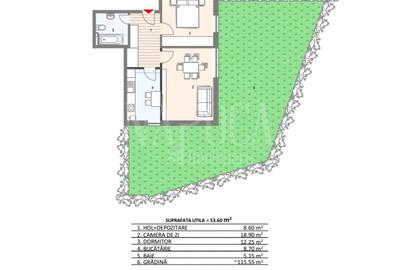 Apartament cu 2 camere semidecomandat în Mănăștur - 1