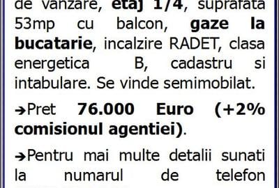 Km 4-5, apartament 3 camere, etaj 1, gaze, vanzari Constanta - 4