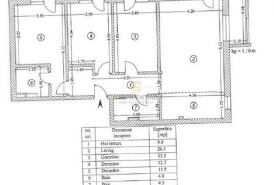 Apartament cu 4 camere, mobilat în Sud - 13