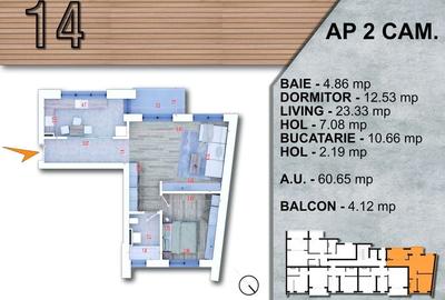Apartament 2 camere 65mp bloc tip BOUTIQUE - 3