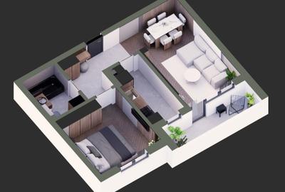 Apartament cu 2 camere decomandat în Brâncoveanu