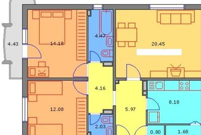 Apartament cu 3 camere decomandat în 13 Septembrie - 11