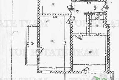 Apartament cu 2 camere decomandat, mobilat în Central - 9