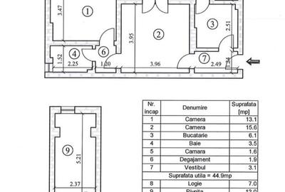 Apartament cu 2 camere semidecomandat în Astra - 6