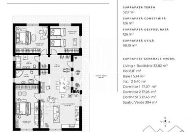 Casă cu 4 camere decomandat cu Teren 520 Mp în Baciu - 4