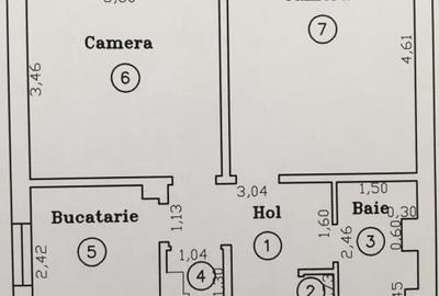 Apartament cu 2 camere, mobilat în Central - 12