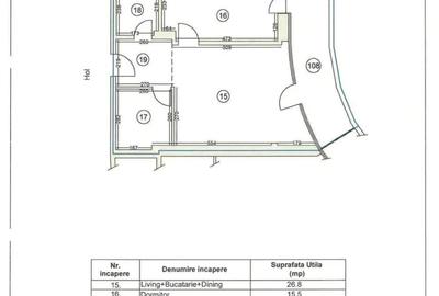 Apartament cu 3 camere ?i terasa la etajul 10, apartament situat central + loc de parcare subteran - 2