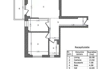 Apartament 2 camere  Metrou-P Poenaru - 12