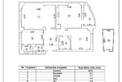 Apartament cu 3 camere decomandat, mobilat în Ultracentral - 1