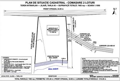 Teren Construcții intravilan de 7493 mp, în Jilava