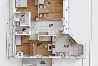 Apartament cu 4 camere decomandat în Aradului - 6