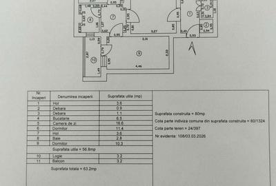 Apartament cu 3 camere semidecomandat în Central - 1