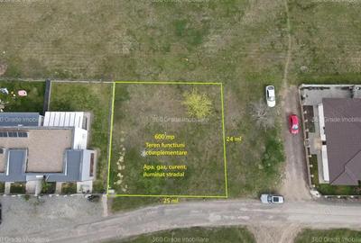Teren de vanzare 600 mp cu front de 24 ml in Cartier Europa,Mosnita Noua 62.000E - 1