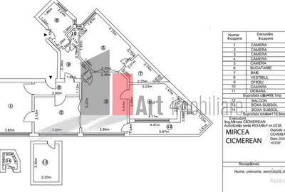 Apartament cu 5 camere decomandat în P-ța Victoriei