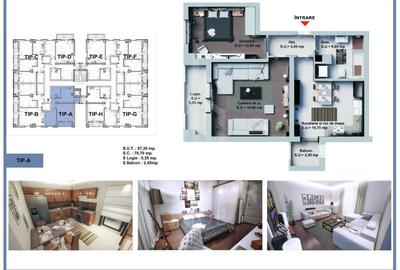 Apartamente rezidențiale NOI-- 2 camere ZONA VEST - 4