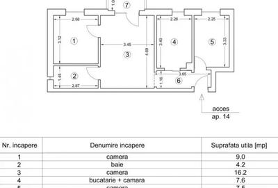 Apartament cu 3 camere semidecomandat în IAR - 9