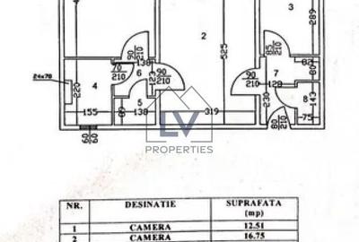 Apartament cu 2 camere semidecomandat, mobilat în Obor
