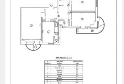 Apartament cu 3 camere decomandat în Moara de foc