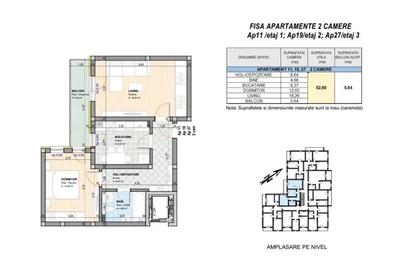 Apartament 2 camere Cristian-Ghimbav chirie NOU - 2
