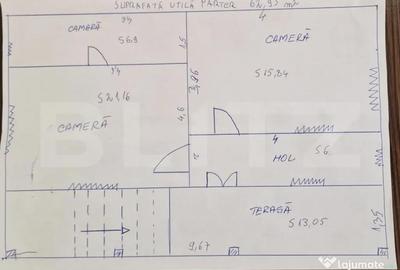 Casă cu 4 camere cu Teren 1360 Mp în Iris