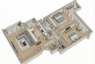 Apartament 3 Camere Aleea Sinaia - Doamna Ghica - 8