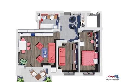 Apartament cu 3 camere decomandat în Tudor