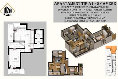 Apartament cu 2 camere decomandat în Far