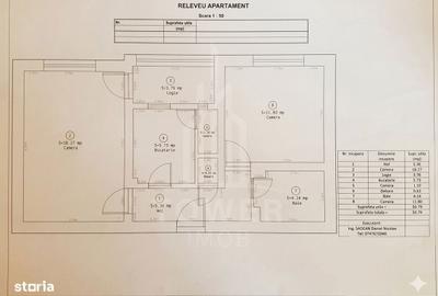 Apartament cu 2 camere decomandat în Central