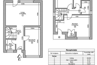 Casă cu 3 camere în Lisaura - 5