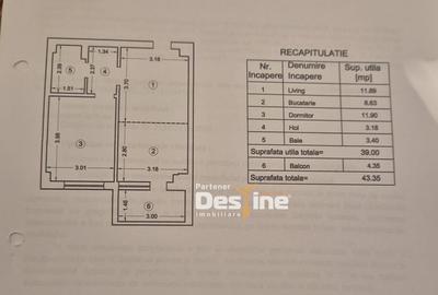 Bucium Lidl - Apartament 2 camere 43,35 mp - 11
