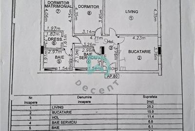 Apartament cu 3 camere decomandat în 13 Decembrie - 8