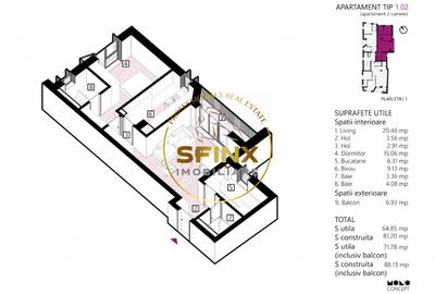 Apartament cu 3 camere semidecomandat în Obor - 9