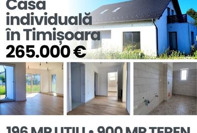 Casă individuală, teren 900 mp, zona Torontal - Lidl